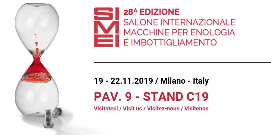 CME vi aspetta alla 28a Edizione di SIMEI – Salone internazionale macchine per enologia e imbottigliamento dal 19 al 22 novembre!